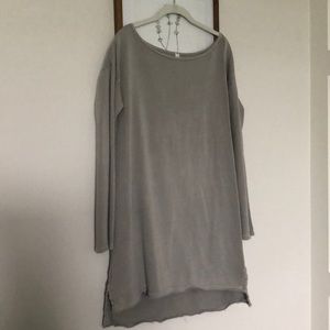 Free people grey sweatshirt dress